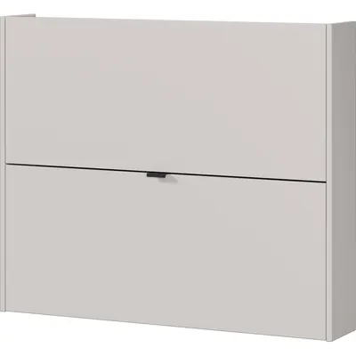 Pantofar crem cu deschidere înclinată/suspendat cu aspect de lemn de stejar 100x83x18 cm Ameca – Germania