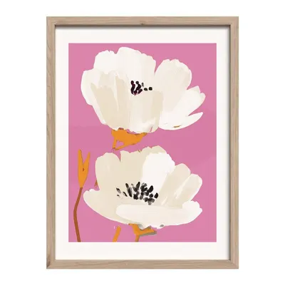 Tablou cu ramă imprimat 30x40 cm Peony Bloom – Styler