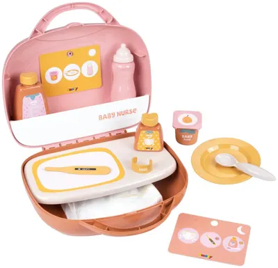 Set de joacă Smoby Baby Nurse - Cutie pentru păpuși, cu 13 accesorii