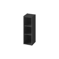 Dulap suspendat, modul deschis, 20x60 cm, antracit, Cersanit Larga