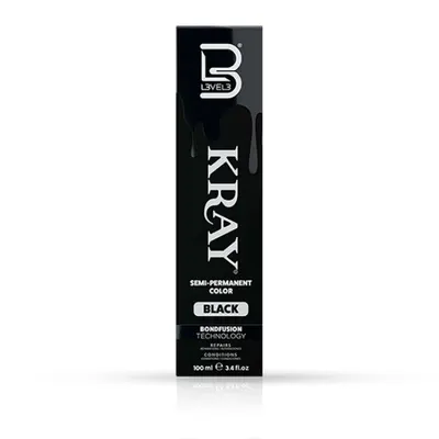 Vopsea semi - permanenta - L3VEL3 - Negru - 100 ml