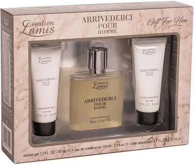Creation Lamis Set Arrivederci - Apă de toaletă, Gel de duș și după ras, 100 + 2 х 50 ml