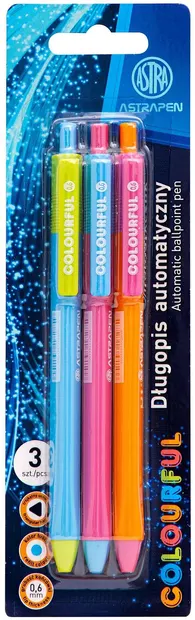 Set stilou Astra - 3 bucăți, 0,6 mm