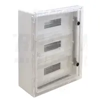 Cutie distributie modulara din mat.plastic, usa transparenta TME504018MT 3×17 mod, H×W×D=500×400×175mm, IP65, IK10, 1000V AC/DC