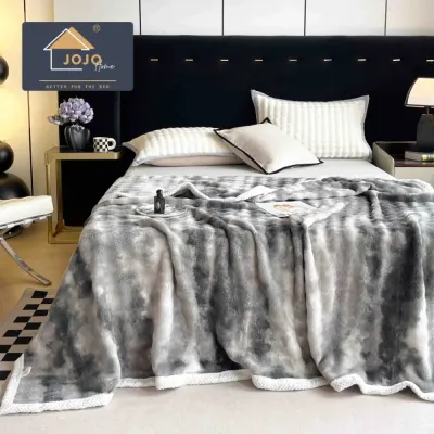 Patura CoCoLiNo, Jojo Home, 200x230cm, tip Blanita Wave, Gri degrade