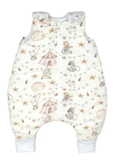 Sac de dormit cu picioare 2.5 Tog Circ roz marimea S 6-24 luni