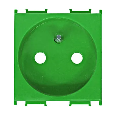 Insert priză cu pin PE, protecţie mărită,16A,cl. şurub,verde