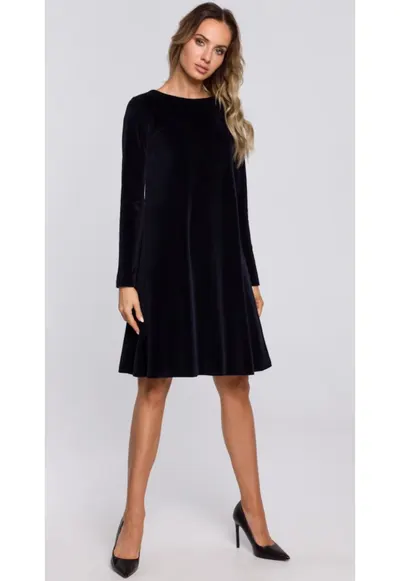 Rochie - Bumbac / Poliester - Verde - Bleumarin