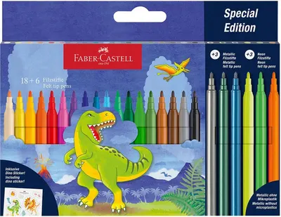 Carioci Faber-Castell Dino - 24 buc