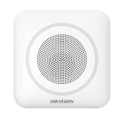 Sirena stroboscopica wireless de interior Hikvision AX PRO DS-PS1-II-WE, 110 dB, 868 MHz, RF 1000 m, LED Albastru