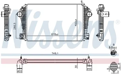 Intercooler potrivit VW AMAROK 2.0 2.0D 3.0D 09.10