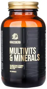 Multivits & Minerals, 90 capsule, Grassberg