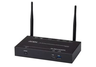 Switch video presentation wireless Aten VP2021 Factorul de formă: Spaţiul de lucru, Culoarea produsului: Negru, Material carcasă