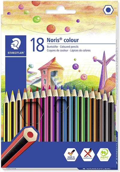 Creioane colorate Staedtler Noris Colour 185 - 18 culori