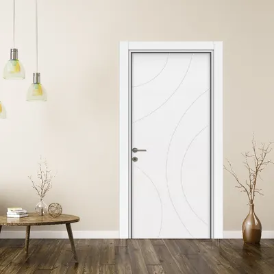 Usa de interior din MDF lacuit Premia 1036 model L 011 alba 2010/800 mm