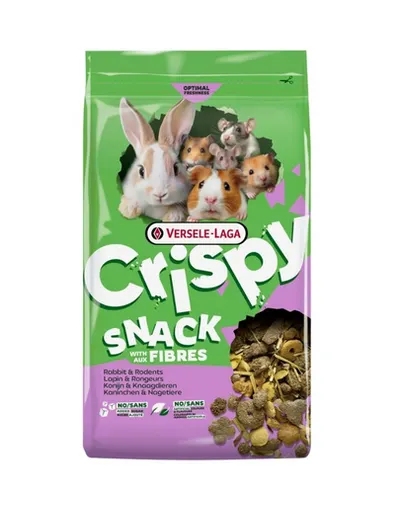 VERSELE-LAGA Crispy Snack with Fibres 550 g gustări bogate în fibre pentru iepuri și rozătoare