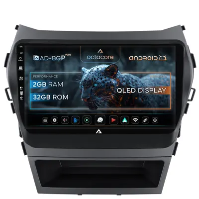Navigatie Hyundai Santa Fe IX45 (2013-2017), Android, P-Octacore 2GB RAM + 32GB ROM, 9 Inch - AD-BGP9002+AD-BGRKIT182