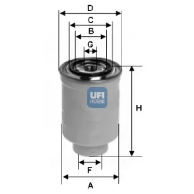 Filtru combustibil UFI 24.366.00