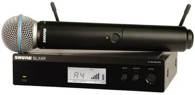 Sistem de microfon wireless Shure - BLX24RE/B58-K3E, negru