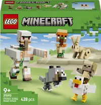 Constructor LEGO Minecraft - Atacul în deșert al jocheului de pui (21592)