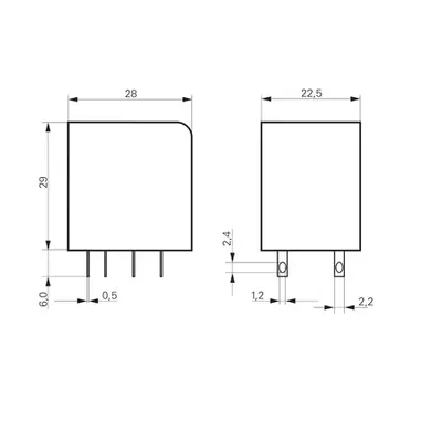 Releu PT 12A 2C 48VDC