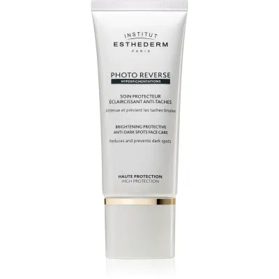 Institut Esthederm Photo Reverse Brightening Protective Anti-Dark Spots Face Care tratament de îngrijire și protecție pentru petele pigmentare cu o protectie UV ridicata SPF 50+ 50 ml