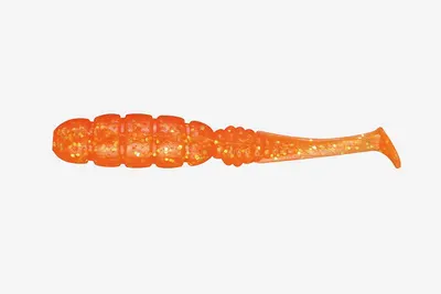 Vierme Jackall Goodmeal Shad 2 Inch Orange Gold Flake 7 Buc / Plic