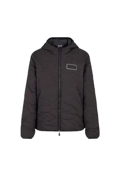 Geaca pentru Barbati - m down medium hooded jacket camou - 6DPB69-PNHQZ-1200 - Negru - Negru