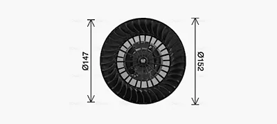 Ventilator habitaclu potrivit BMW 5 (E34), 7 (E32), 8 (E31) 1.8-5.6 03.85-12.99
