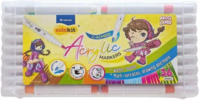 Set de markere acrilice Colokit - 36 culori
