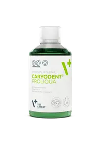 Aditiv pentru igiena orala zilnica a cainilor si pisicilor Vet Expert Caryodent Proliqua, 250 ml