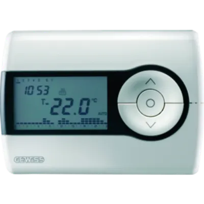Termostat Crono - Daily/weekly Programming - Battery- Powered - White