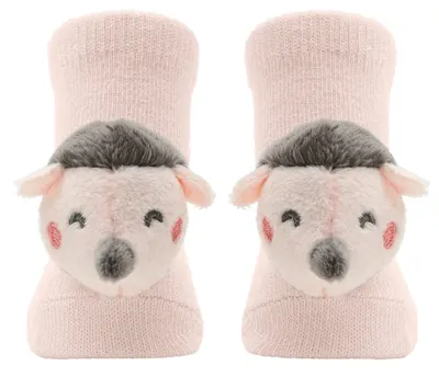 Șosete pentru bebeluși KikkaBoo - Hedge-hugs, 3D, 0luni+