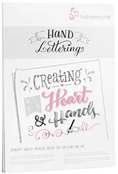 Bloc de schițe Hahnemuhle Hand Lettering - A5, 25 de coli