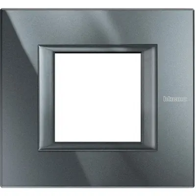 Rama dreptunghiulara Axolute aluminiu monocrom 2 module - Antracit