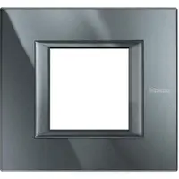 Rama dreptunghiulara Axolute aluminiu monocrom 2 module - Antracit