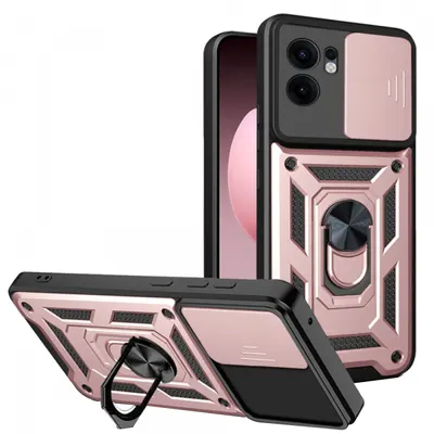 Husa pentru Oppo Reno13 FS 5G / Reno13 F 4G / Reno13 F, Techsuit, CamShield, Roz