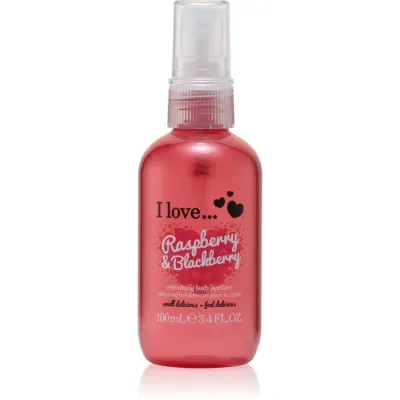 I Love Raspberry & Blackberry spray de corp racoritor pentru femei 100 ml