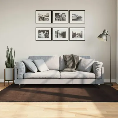 vidaXL Covor moale cu pile medie și spălabil HUARTE Maro 200 x 140 cm
