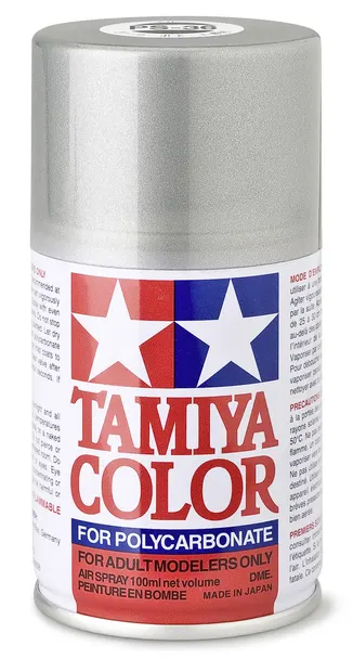 Vopsea spray Tamiya pentru suprafete transparente din policarbonat - PS-36 Translucent Silver, clear (100 ml) (TAM86036)
