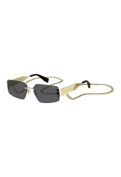 Ochelari de soare dreptunghiulari - Auriu