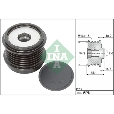 Sistem roata libera, generator INA 535 0310 10