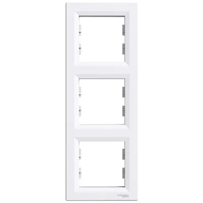 Rama verticala 3 posturi Schneider Asfora EPH5810321, alb