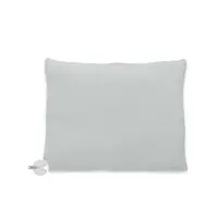Perna clasica de dormit, Qmini, Cu husa detasabila cu fermoar, Din muselina dubla, 30x40 cm, Grey