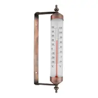Termometru pentru fereastră Esschert Design, înălțime 25 cm, arămiu
