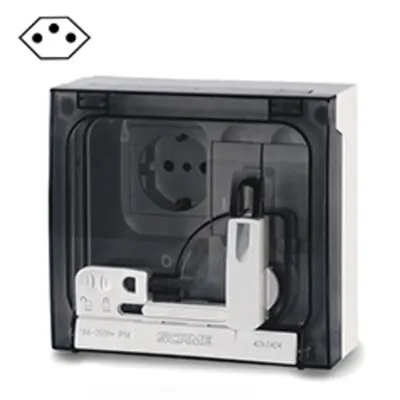 Priza interblocabilan2P+E IP56 10A BRAZILIAN
