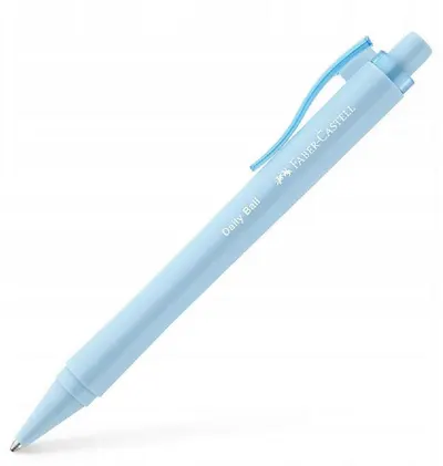 Pix automat Faber-Castell Daily Ball - XB, albastru deschis
