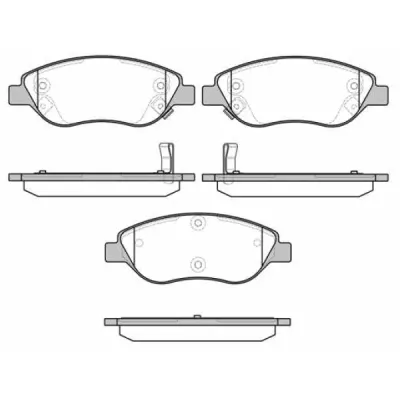 Set placute frana, frana disc REMSA 0860.12