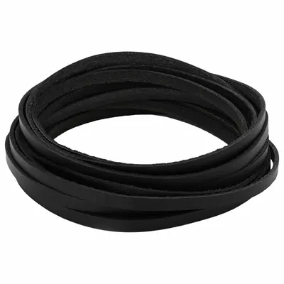 vidaXL Curea Din Piele 1 Negru 200 x 0,5 cm Piele