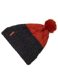 Caciula dama Toscana 19 - calduroasa - design modern - negru/rosu